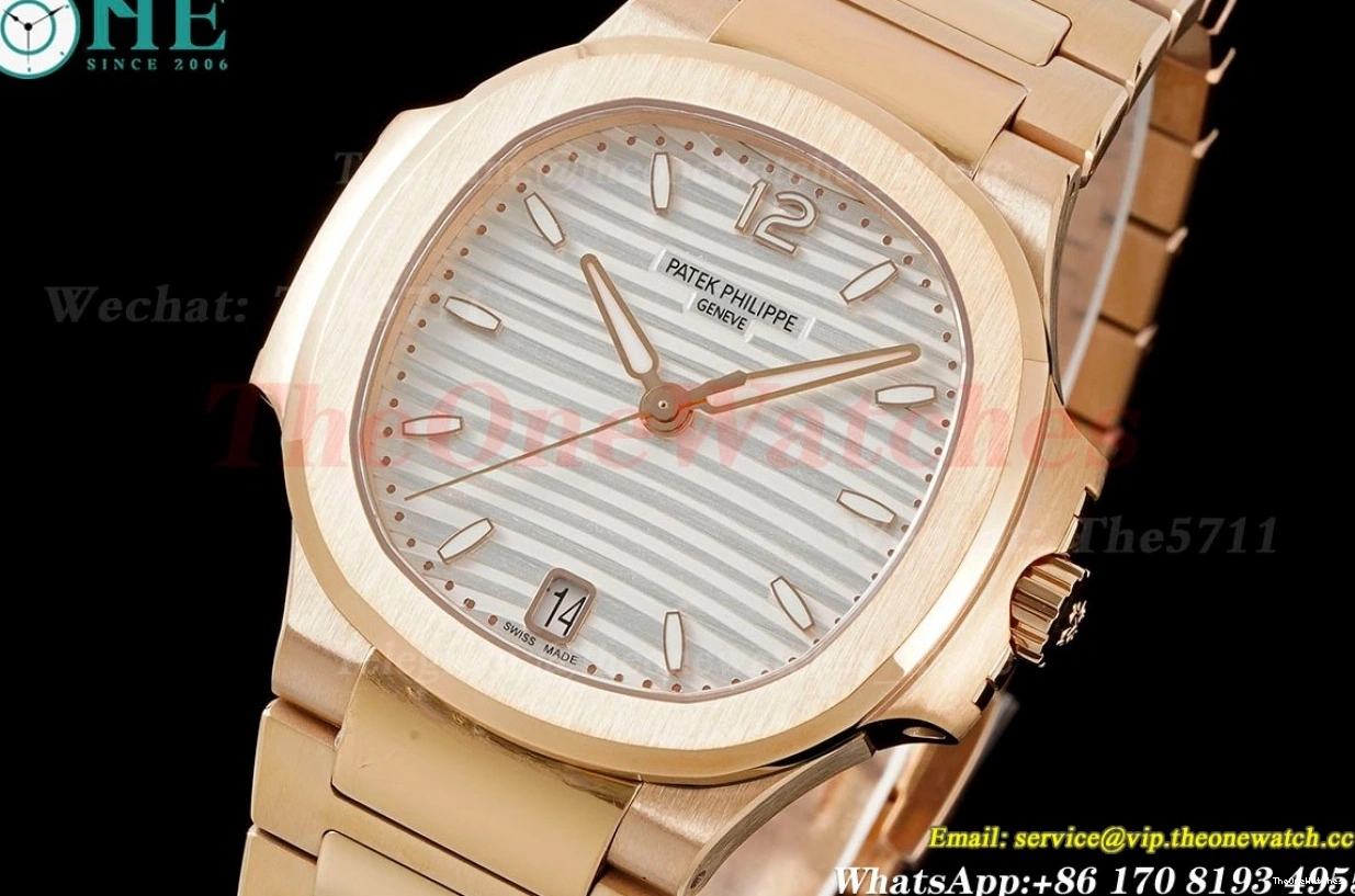 RG 324SC 35mm RG White Textured 7118 Dial PPF Nautilus 0402